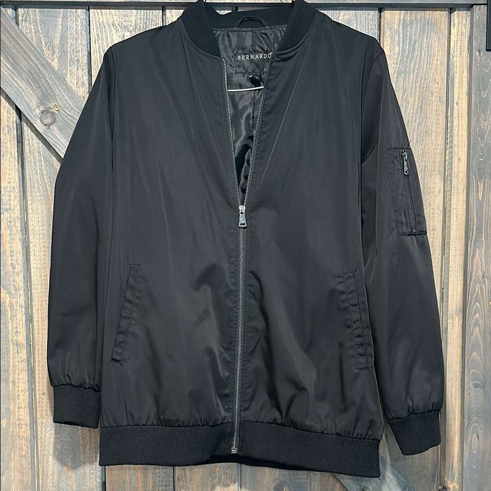 Bernardo Men's Black Bomber Jacket